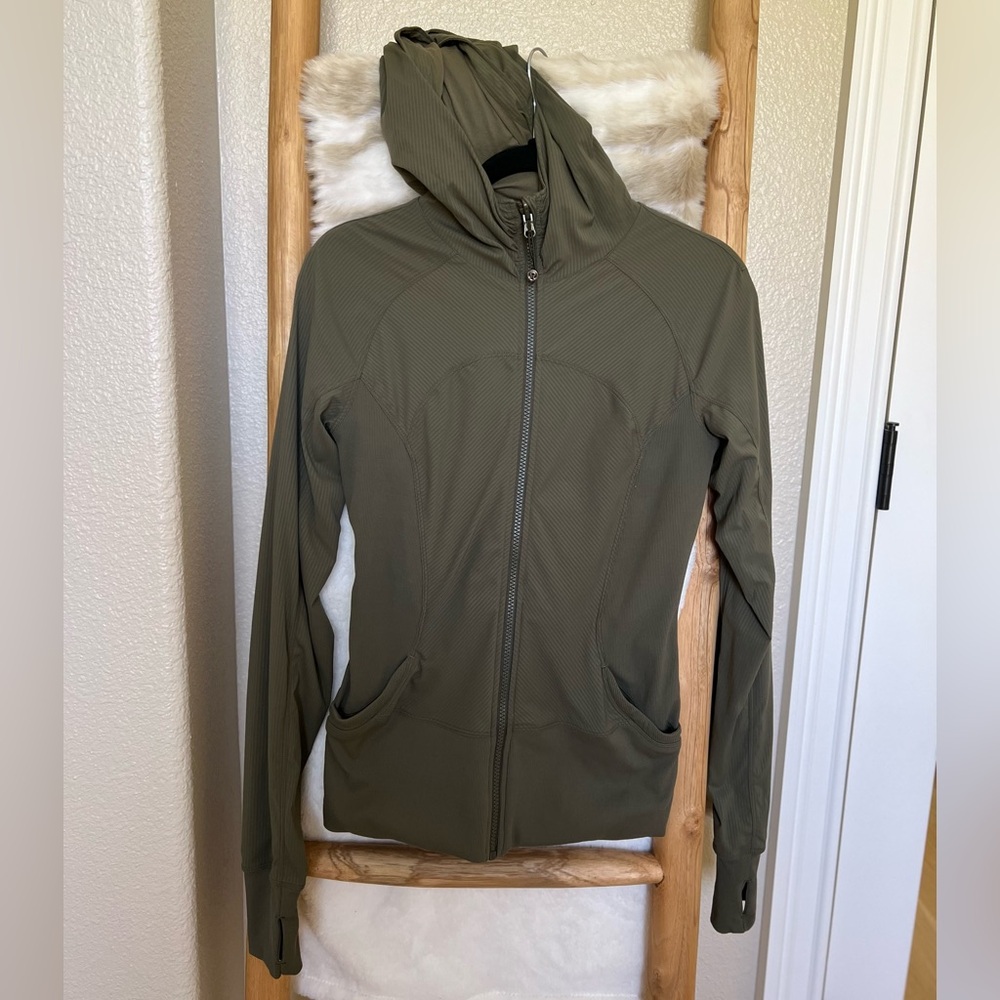 Lululemon Define Olive Green Women's Hooded Jacket